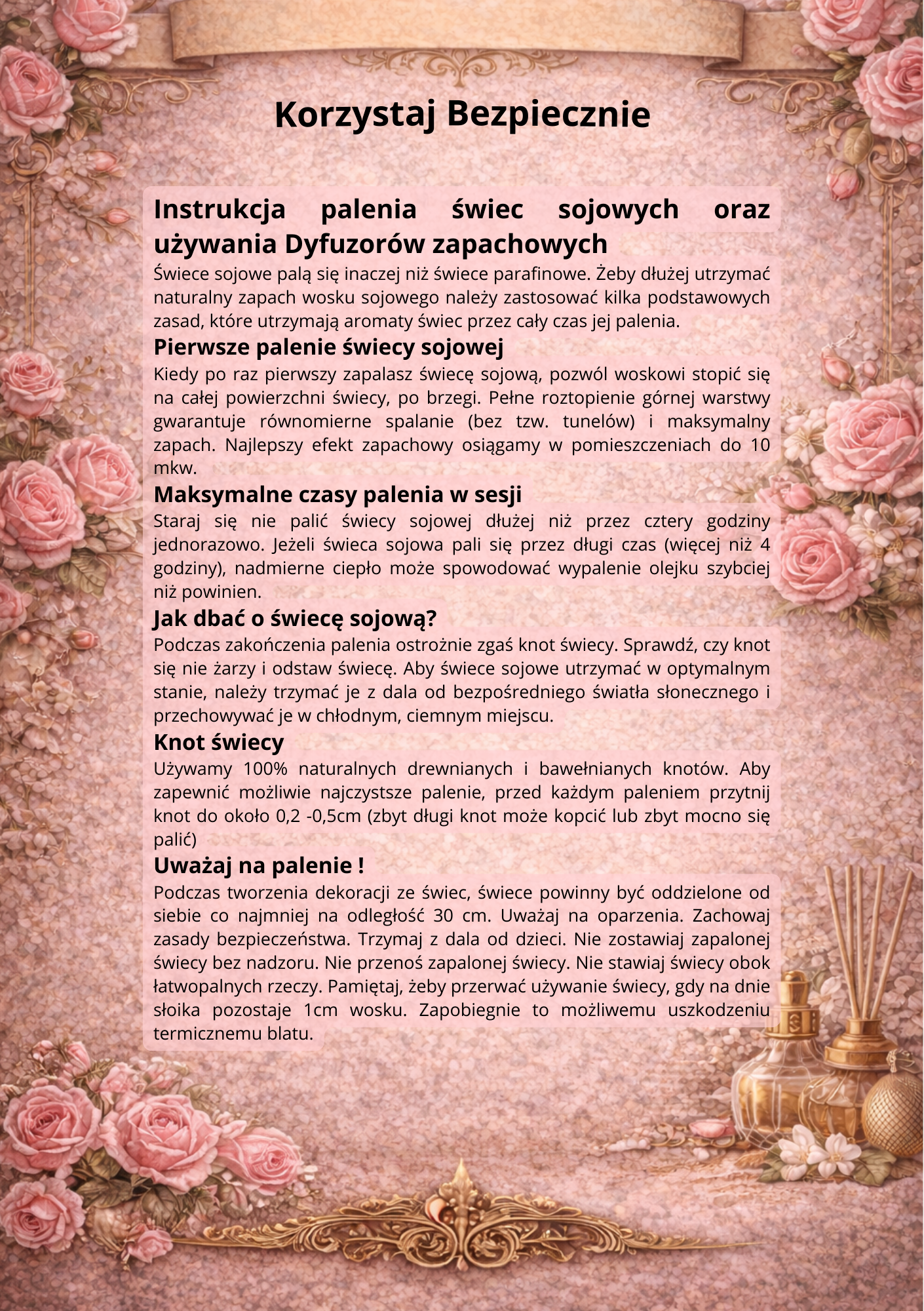 Świeca sojowa belle rose 180ml Świeca sojowa belle rose 180ml