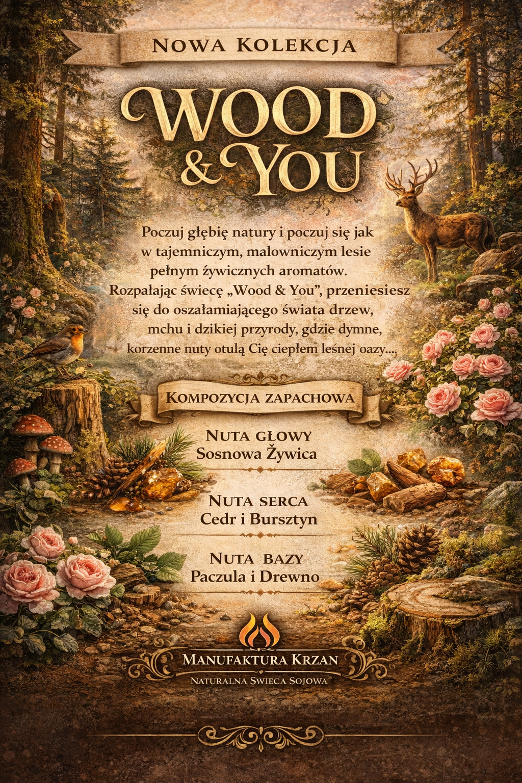 Świeca sojowa wood & you Świeca sojowa wood & you