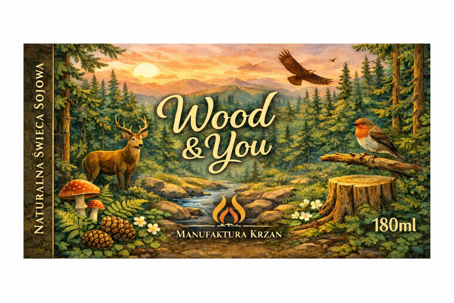 Świeca sojowa wood & you Świeca sojowa wood & you